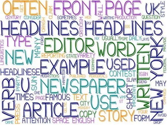 Download Headlines Wordcloud Background - Headline Collection