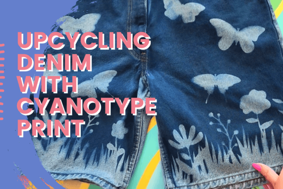 Download Upcycle Denim with Cyanotype Print - Type Collection
