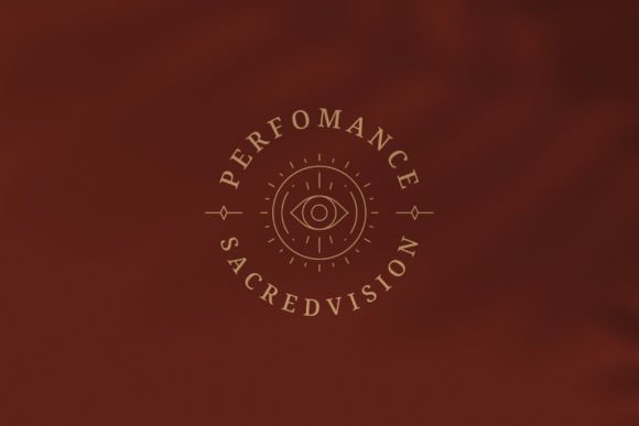 Download Esoteric Line Art Eye Round Logotype - Type Collection