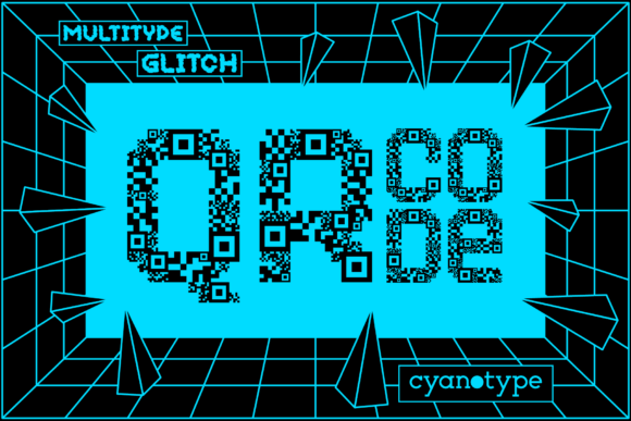 Download MultiType Glitch QR Code - Type Collection