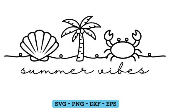 Download Summer Vibes PNG SVG, Seashells - Summer vibes Collection