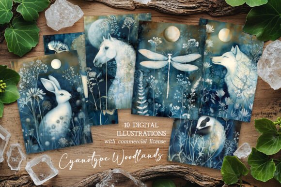 Download Cyanotype Woodland Paintings - Type Collection